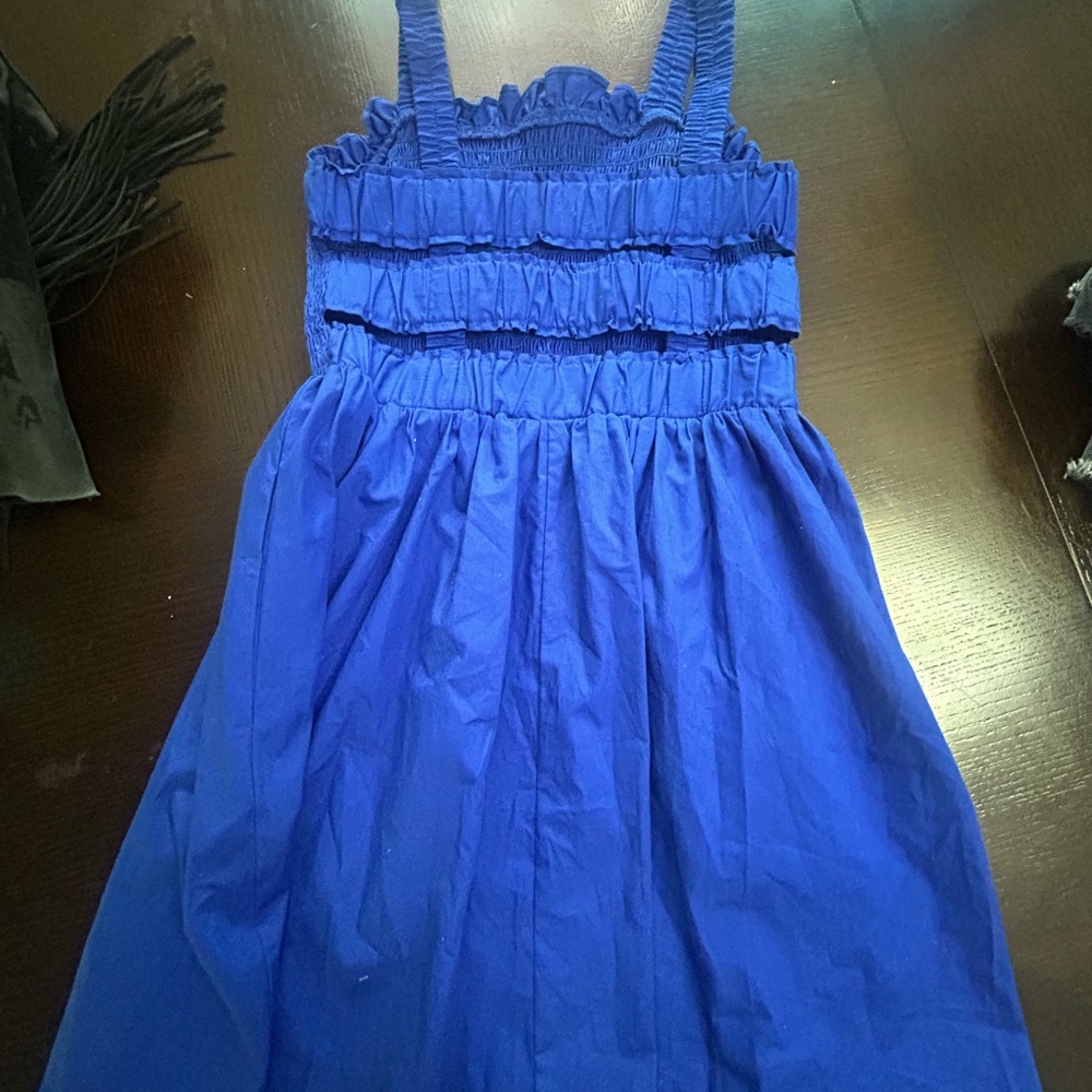 Crystal Doll Vibrant Blue Kids Dress